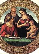 Luca Signorelli The Holy Family with Saint oil on canvas